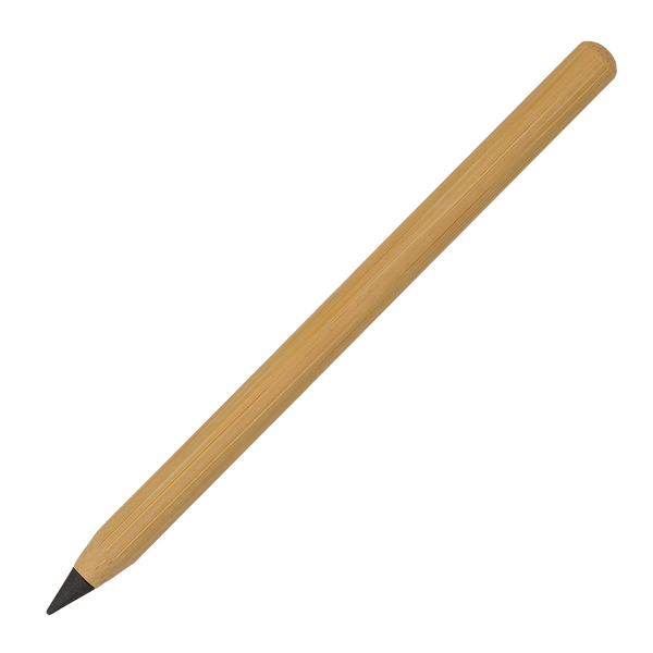 Wieczny długopis/ołówek w etui Kony, beżowy z nadrukiem logo c